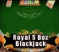 Royal 5 Box Blackjack — game at Kakijudi
